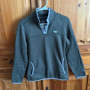L.L. bean fleece button up
